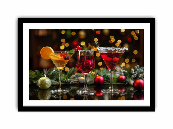 Christmas Mocktails  Art Print