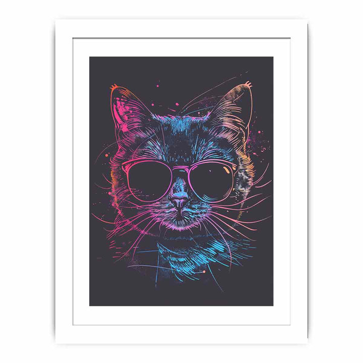 Retro cat Streched canvas