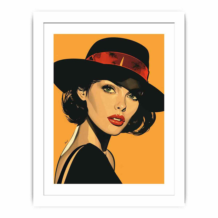 Retro Woman Streched canvas