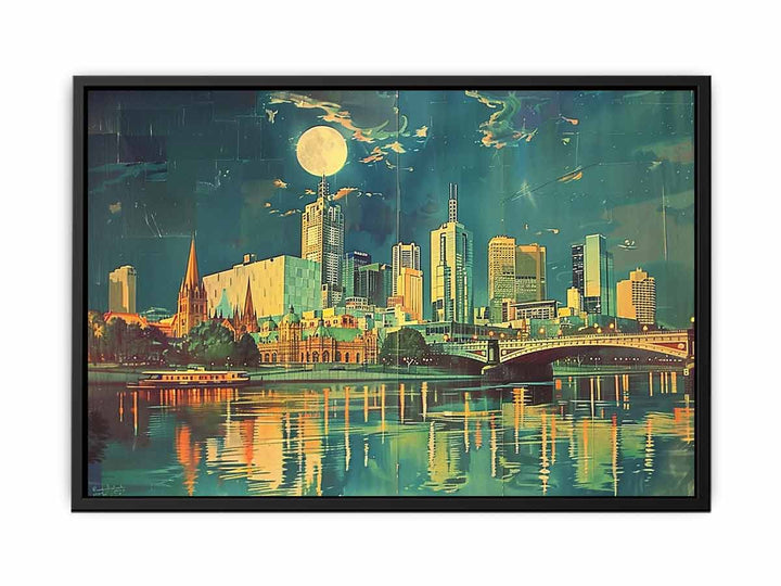 River Side Melbourne  Painting