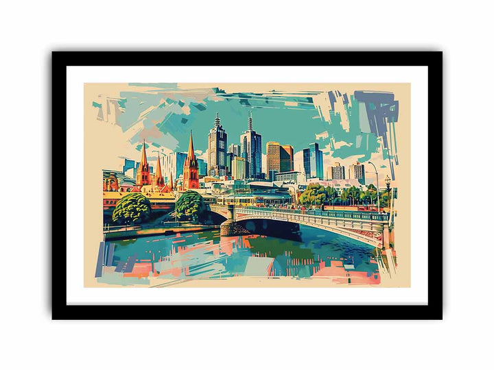 Melbourne Retro   Art Print