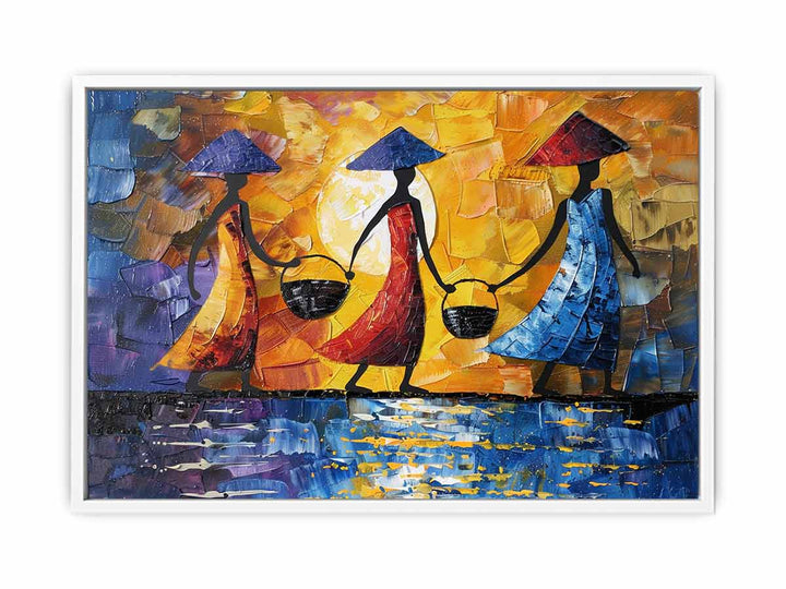 3 African women Framed Print