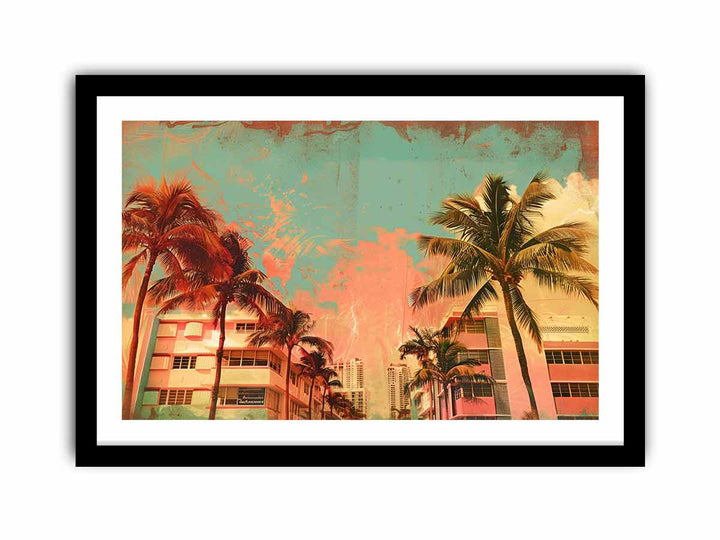 Miami Retro  Art Print