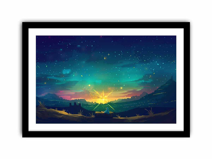 Christmas Night  Art Print