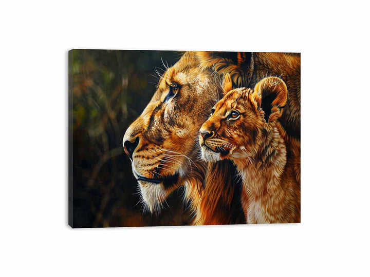 Tiger Cute Baby Canvas Print