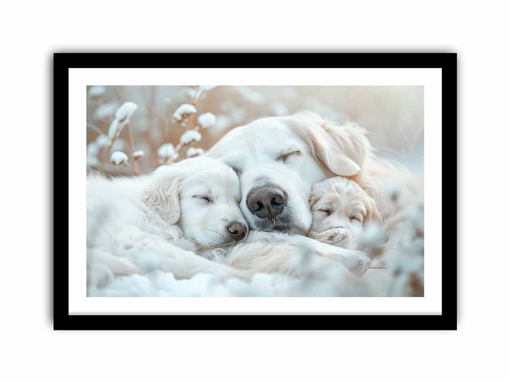 Dog  Cute Baby  Art Print