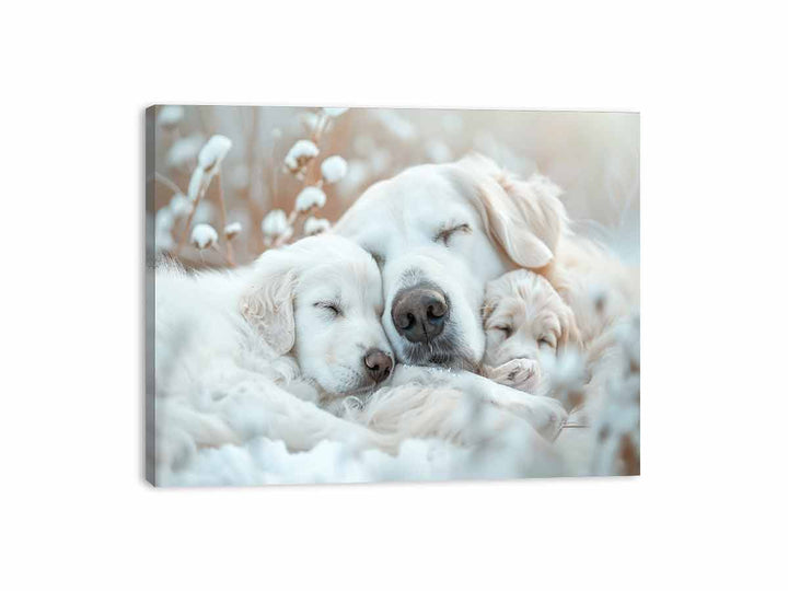 Dog  Cute Baby Canvas Print