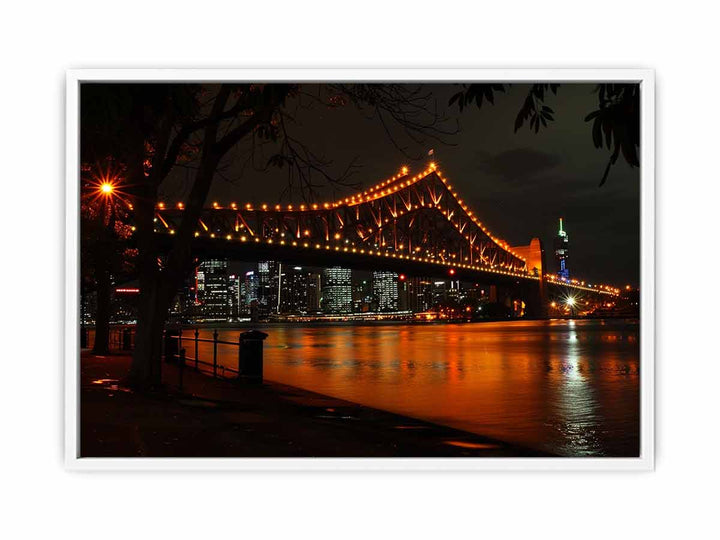 Story Bridge by Night  Framed Print