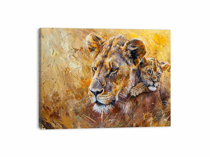 Lion Cute Baby  Canvas Print