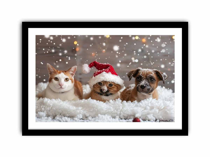 Festive Animals   Art Print