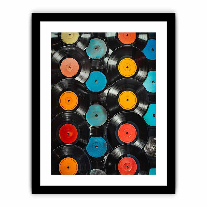 Vinyl Records Poster  Art Print