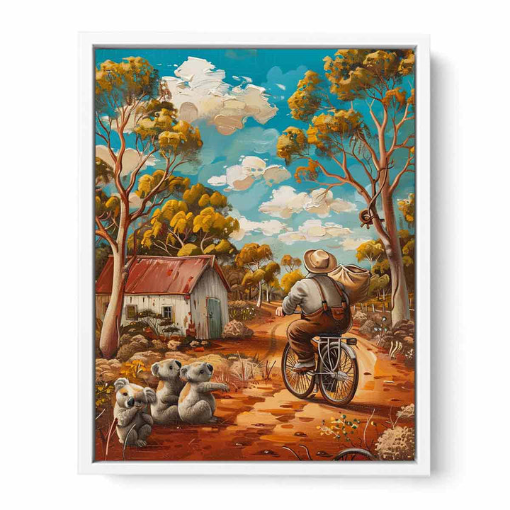 Aussie  Farmhouse  Framed Print