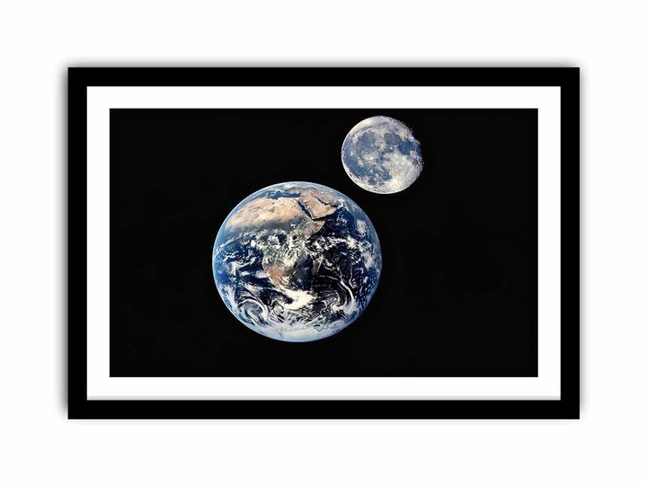 Moon & Earth   Art Print