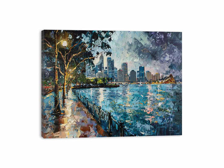 Riverside Walk  Canvas Print