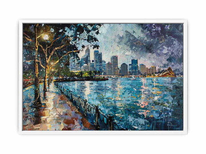 Riverside Walk  Framed Print