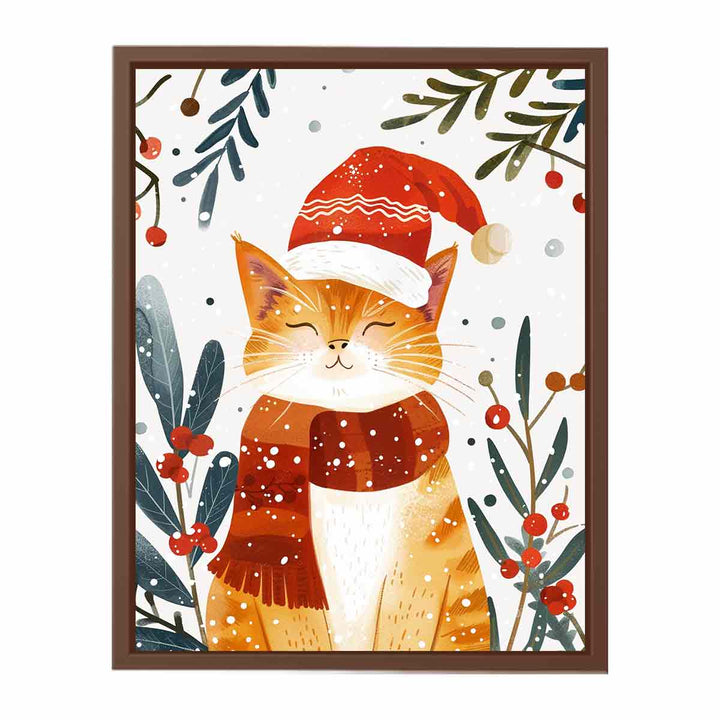 Festive Cat   Poster