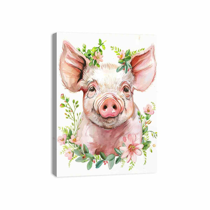 Cute Pig Canvas Print