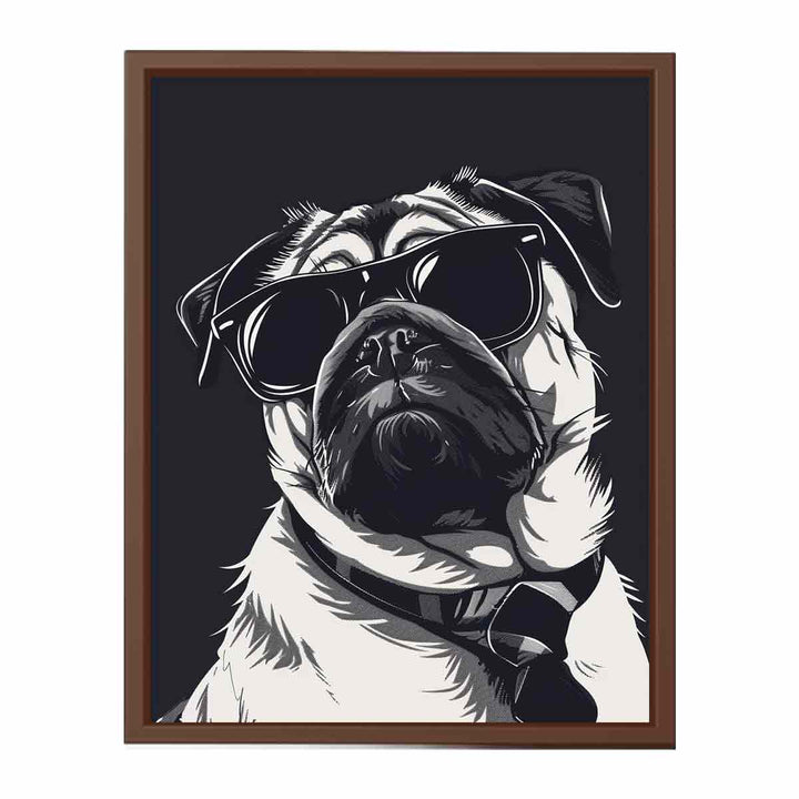 Smart Pug  Poster