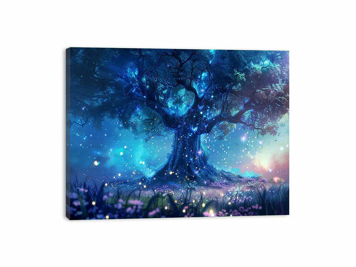 Galaxy Tree Canvas Print