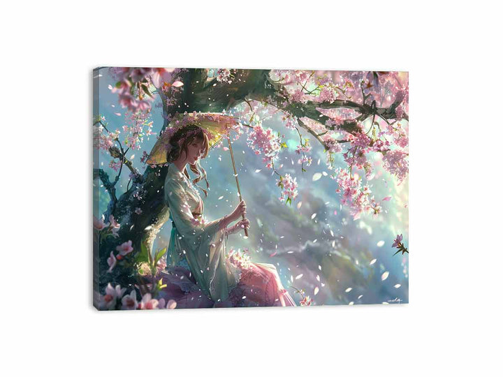 Under the Tree  Canvas Print