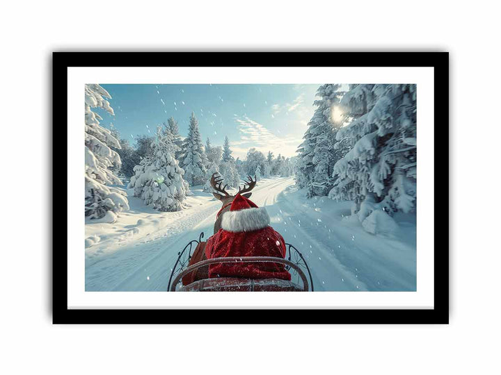 Santa Ride Streched canvas