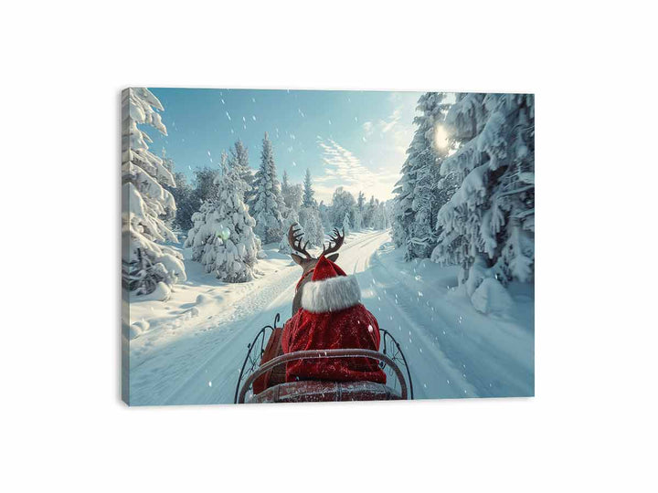 Santa Ride Canvas Print