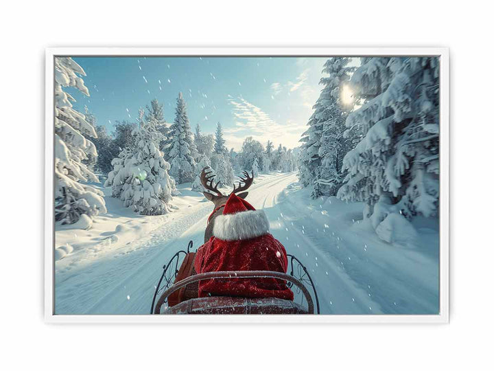 Santa Ride Framed Print