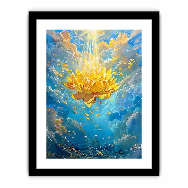 Yellow Lotus  Art Print