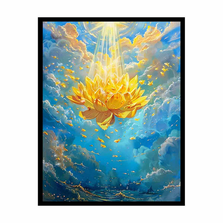 Yellow Lotus  Painting