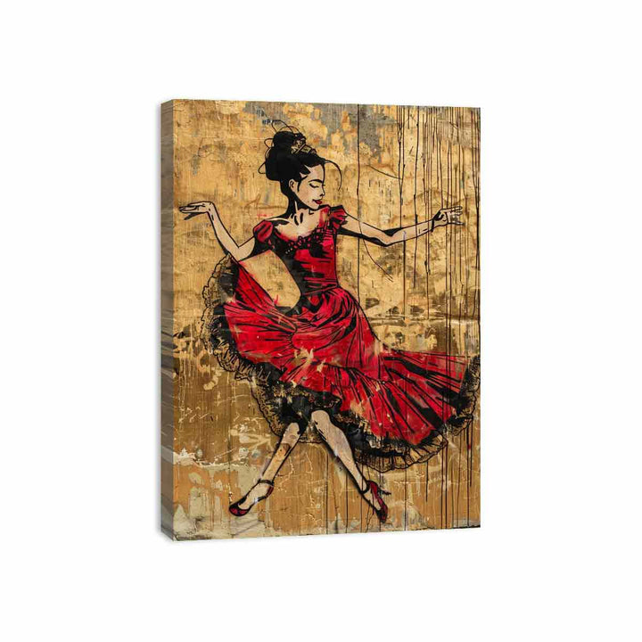 Dancing Flame Canvas Print