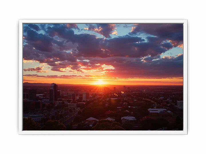 Adelaide Sunset Framed Print