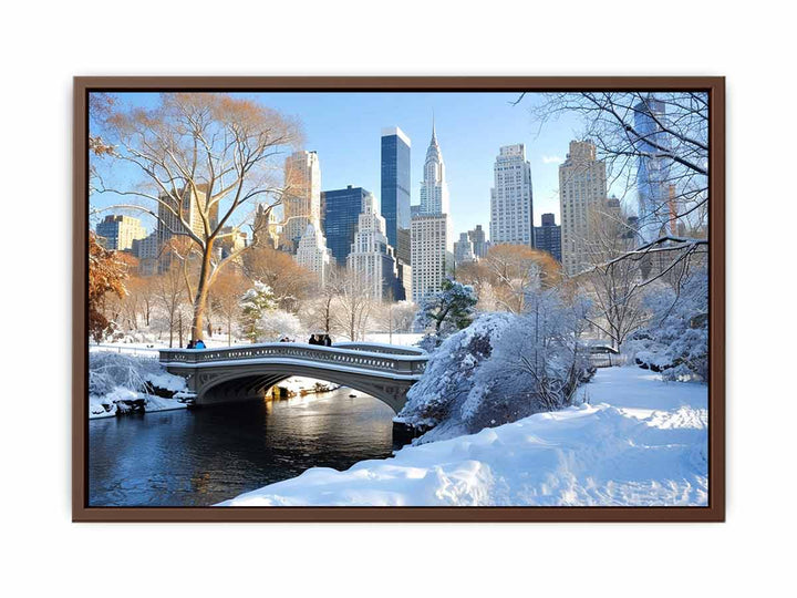 Central Park in Winter   Poster