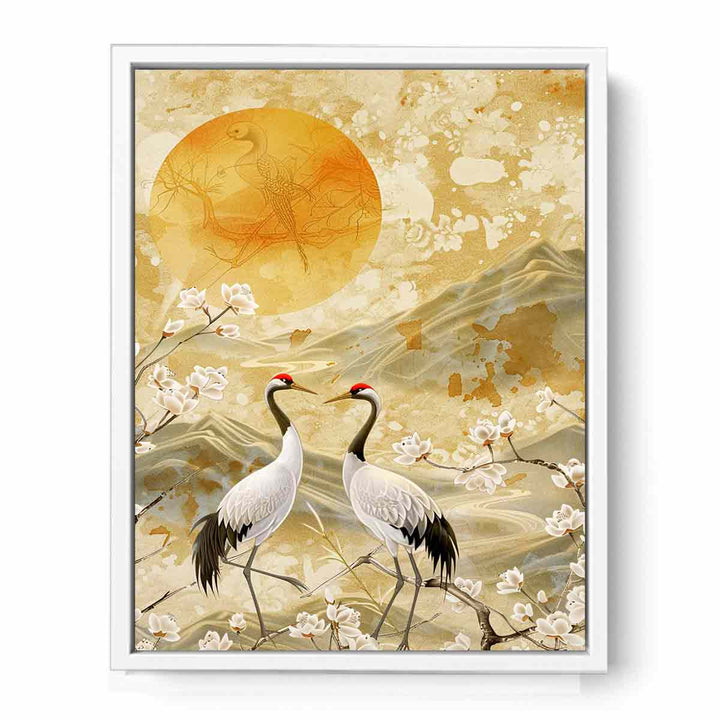 Cranes Framed Print