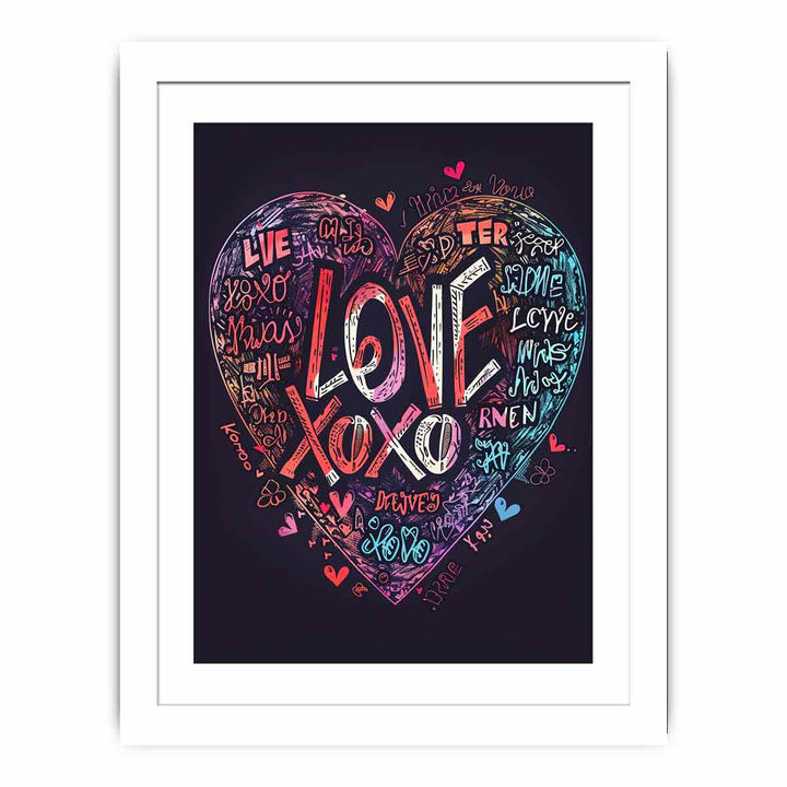 Love Xoxo  Streched canvas