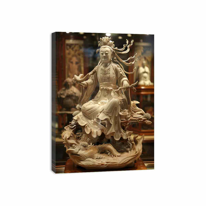 Chinese Deity Guanyin Canvas Print