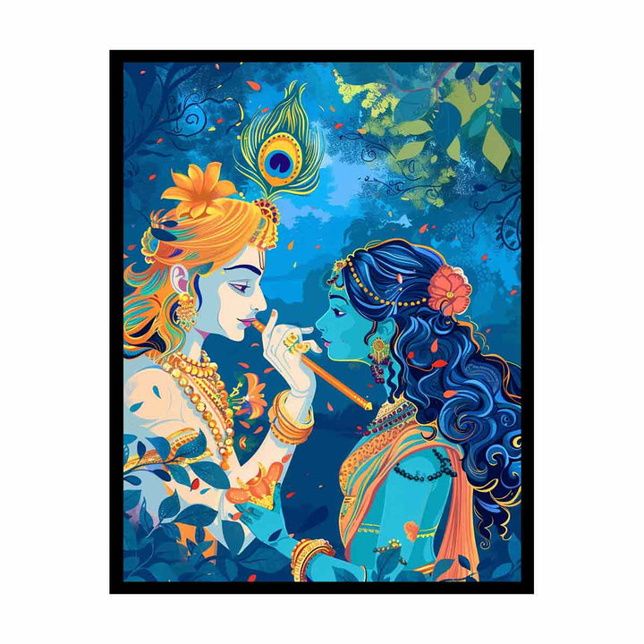 Radha & Krishna  Painting