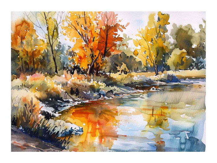 Watercolor Paining Art Print