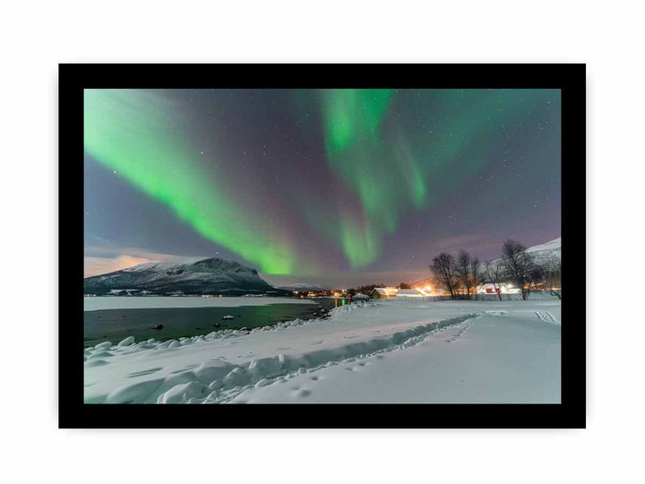 Northern Lights Painting  framed Print