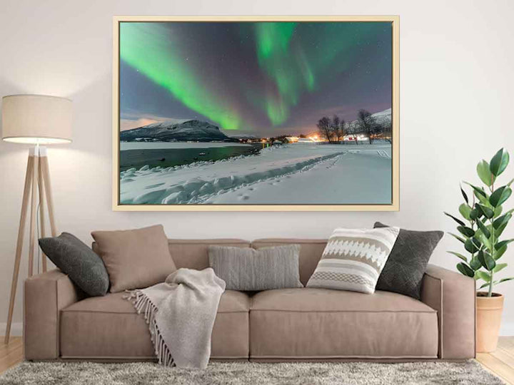 Northern Lights Painting  Art Print