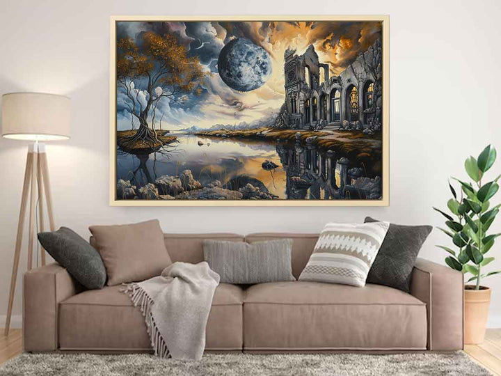 Evening  Moon Art Print