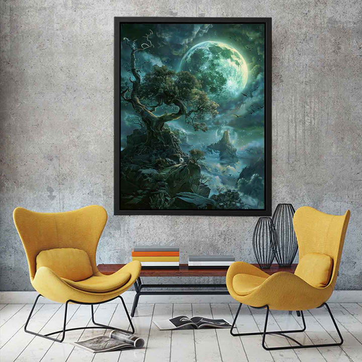 Fantasy moon Art Print