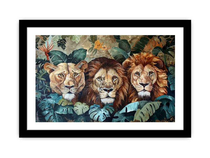 Animals Harmony framed Print