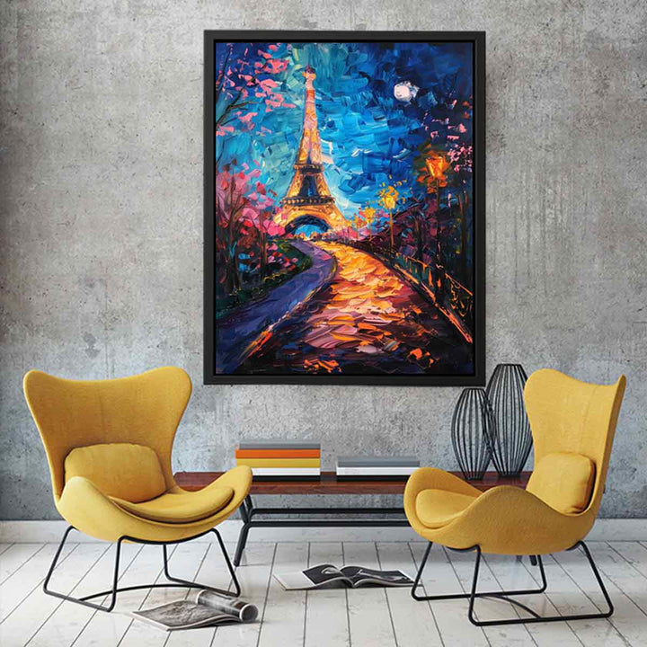 Eiffel Tower Painting  Art Print