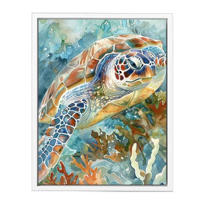 Turtle Watercolor Painting