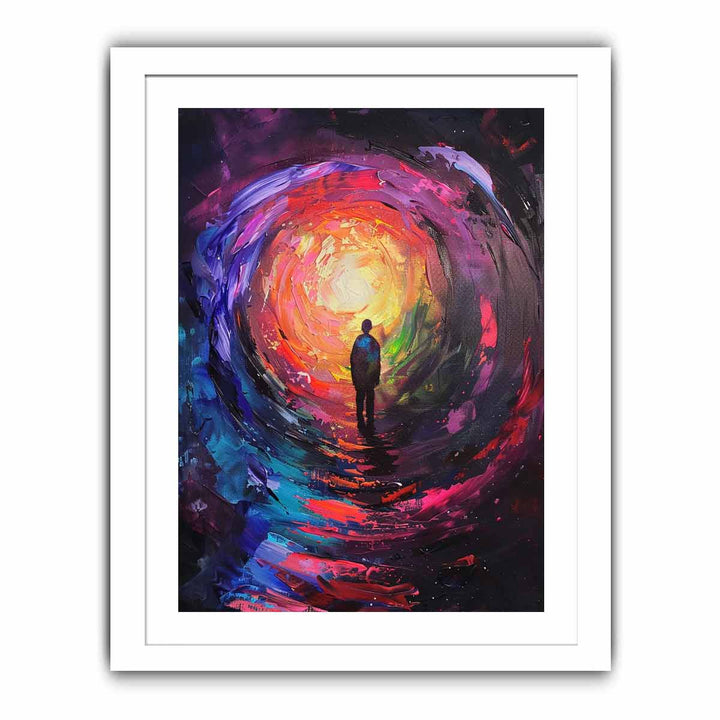 Circles  framed Print