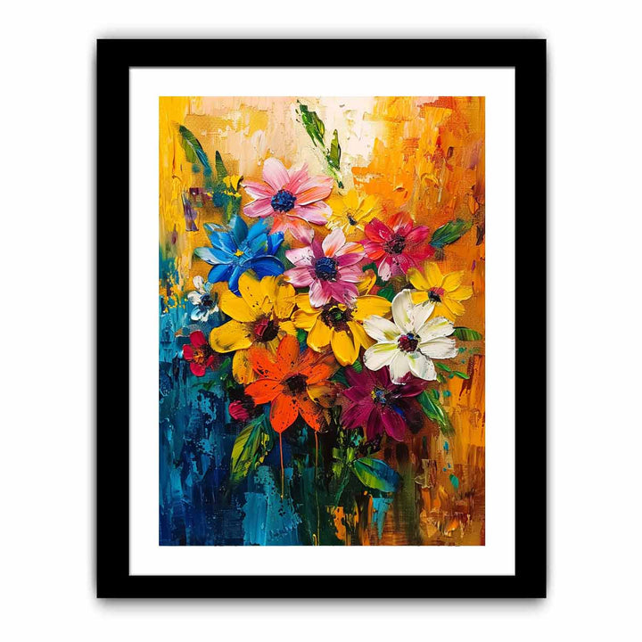 Abstract Flowers  Art Print