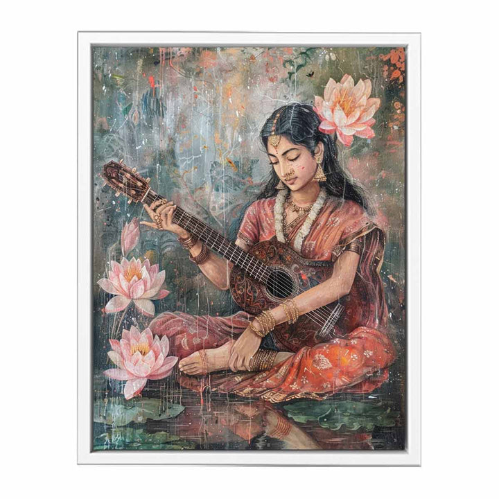 Sarasvati Devi Framed Print