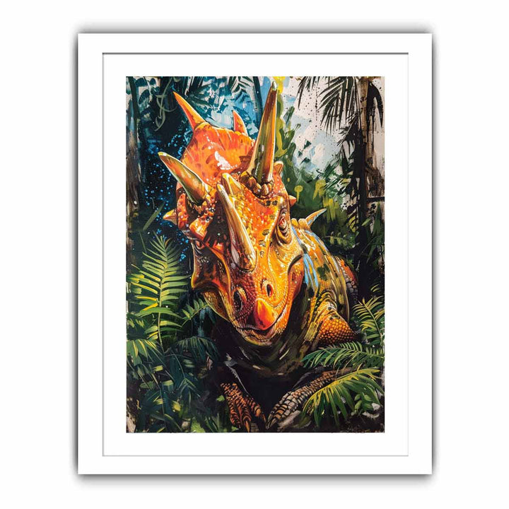 Dinosaur Painting Streched canvas