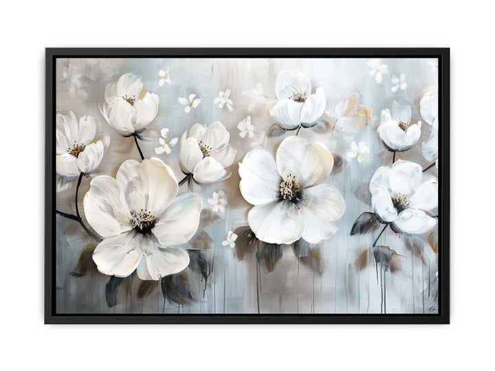 White Flowers Painting   Painting