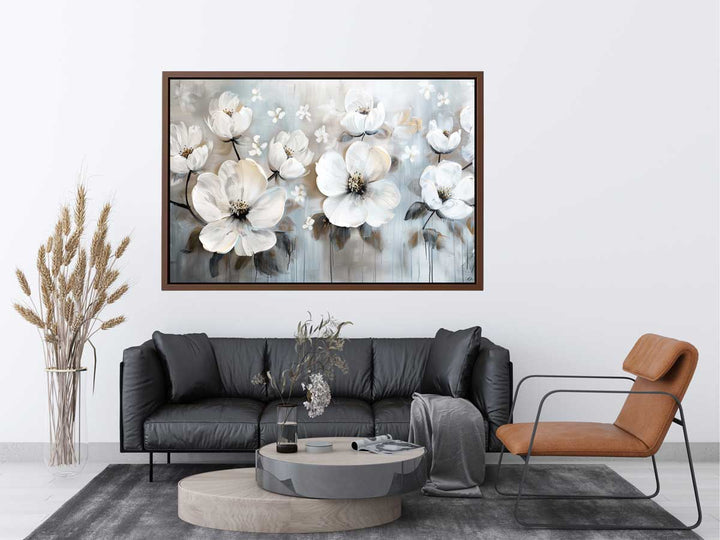 White Flowers Painting  